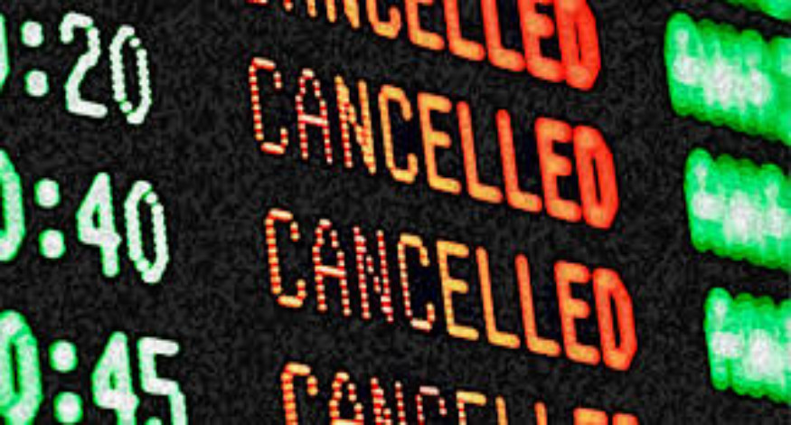 Northeast US Flights cancelled