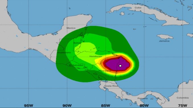 Hurricane Eta Category 4
