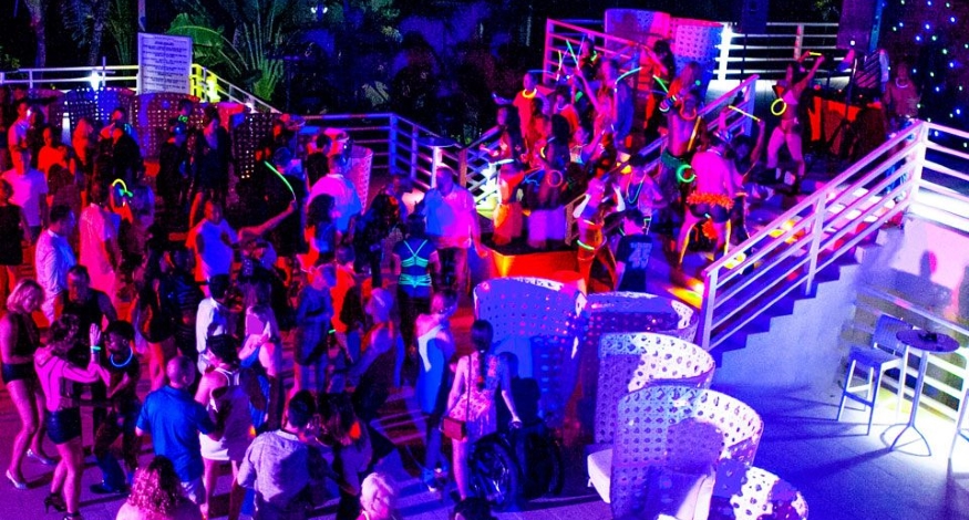 The party at Hedonism II resort nightclub