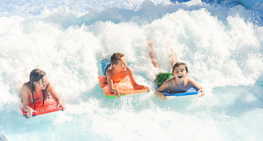 Best all-inclusive resorts with water parks - Surf simulator at Beaches Turks & Caicos