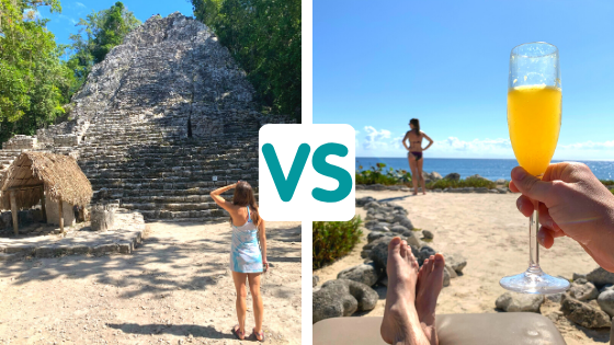 Compare an AirBNB and an All Inclusive Resort