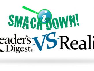 Smack Down - Readers Digest vs Reality